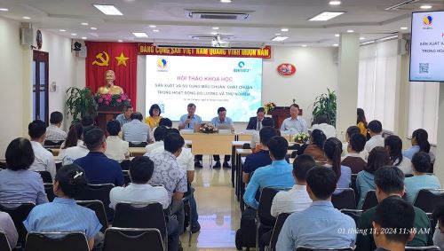 HỘI THẢO KHOA HỌC  SẢN XUẤT VÀ SỬ DỤNG MẪU CHUẨN, CHẤT CHUẨN TRONG HOẠT ĐỘNG ĐO LƯỜNG VÀ THỬ NGHIỆM